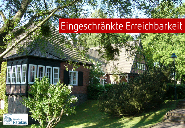 Bild vergr&ouml;&szlig;ern: Eingeschränkte Erreichbarkeit Rathaus Ratekau
