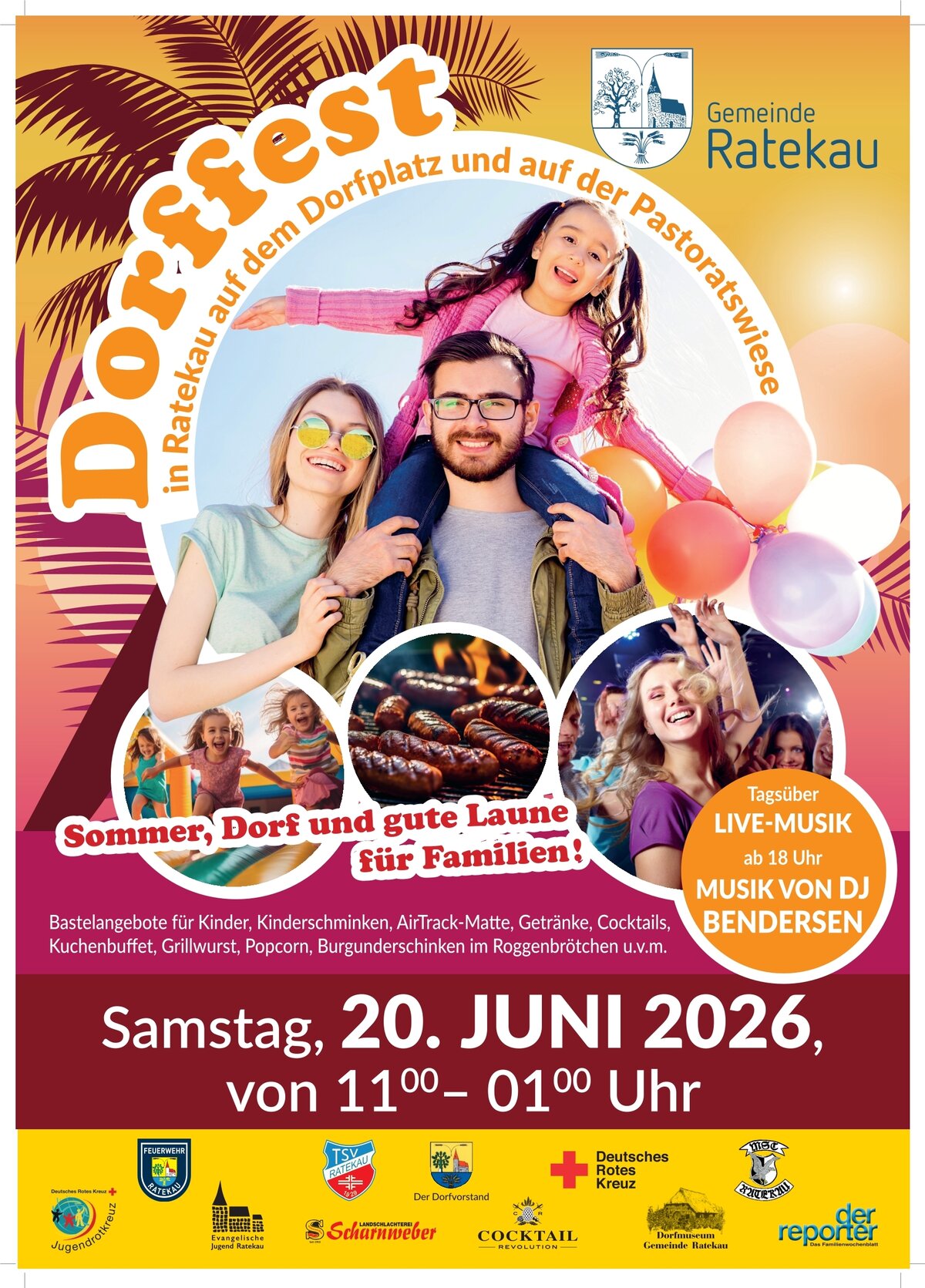 Plakat Dorffest Ratekau 2026