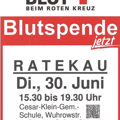 Bild vergr&ouml;&szlig;ern: Blutspendentermin 30.06.2026